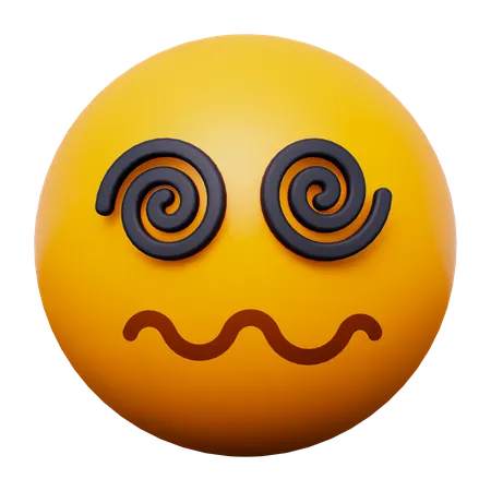 Dizzy Emoji  3D Icon