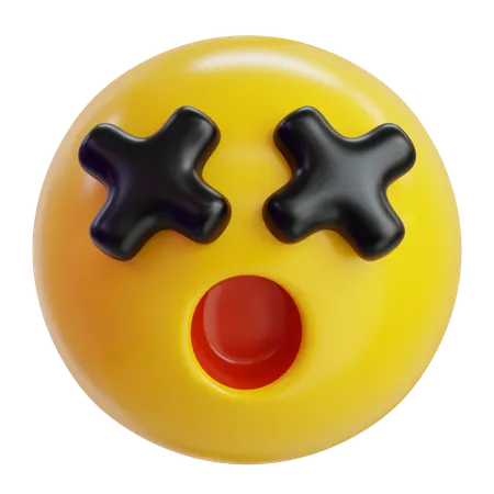Dizzy Emoji  3D Icon