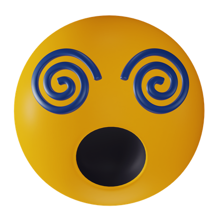 Dizzy Emoji  3D Icon