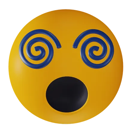 Dizzy Emoji  3D Icon