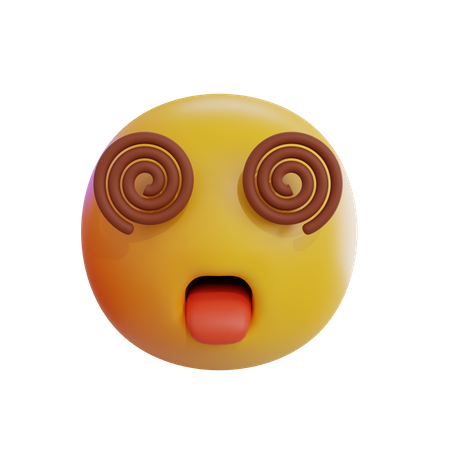 Dizzy Emoji  3D Icon