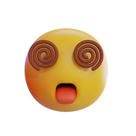 Dizzy Emoji  3D Icon