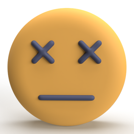 Dizzy Emoji  3D Icon