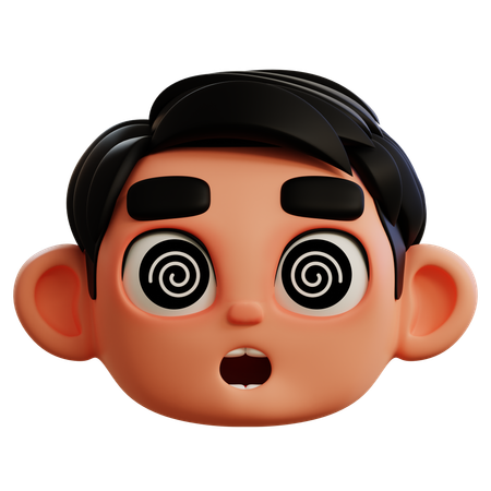 Dizzy Emoji  3D Icon