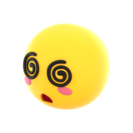 Dizzy Emoji  3D Icon