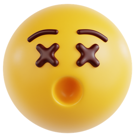 Dizzy Face  3D Icon