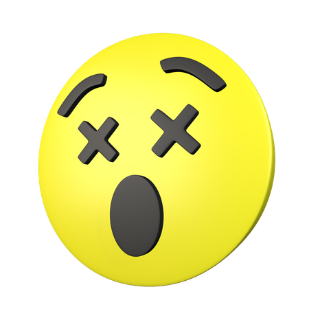 Dizzy Face  3D Icon