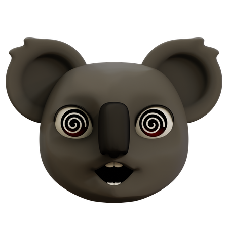 Dizzy Koala Emoji  3D Icon