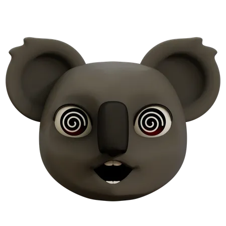 Dizzy Koala Emoji  3D Icon