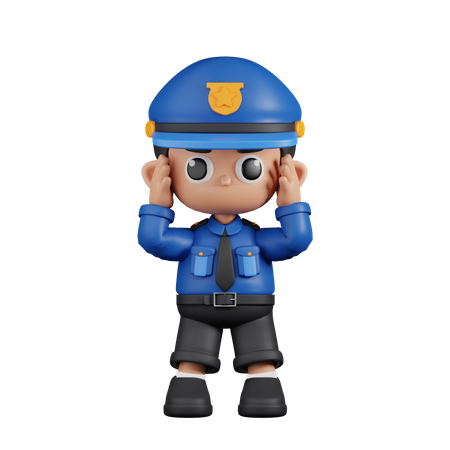 Dizzy Policeman  3D Icon