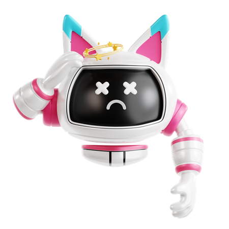 Dizzy Robot  3D Icon