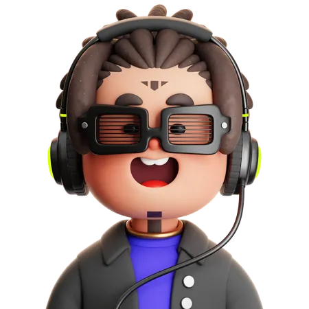 Dj  3D Icon