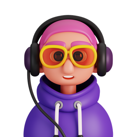 DJ  3D Icon