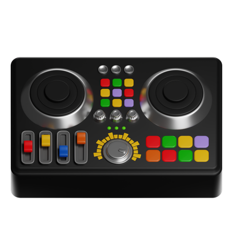 パッド付きDJコントローラー  3D Icon
