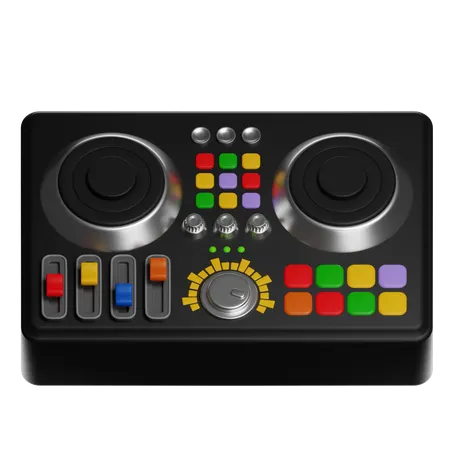 パッド付きDJコントローラー  3D Icon