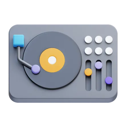 DJ Mixer  3D Icon