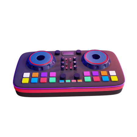 Dj Mixer Turntable  3D Icon