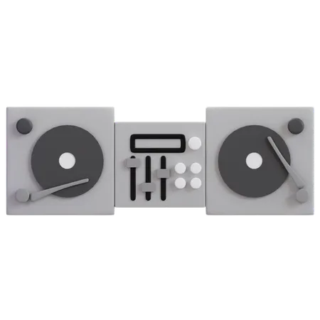 DJ-Plattenspieler  3D Icon