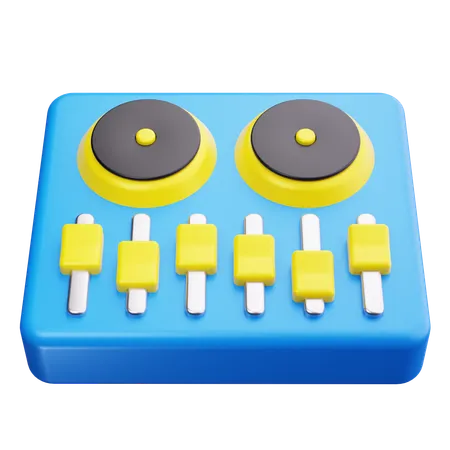 Toca-discos dj  3D Icon