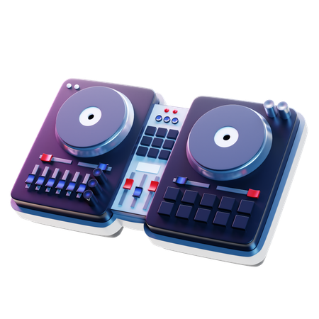 Toca-discos dj  3D Icon