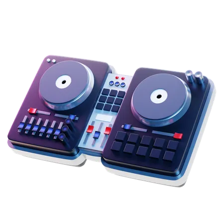 Toca-discos dj  3D Icon