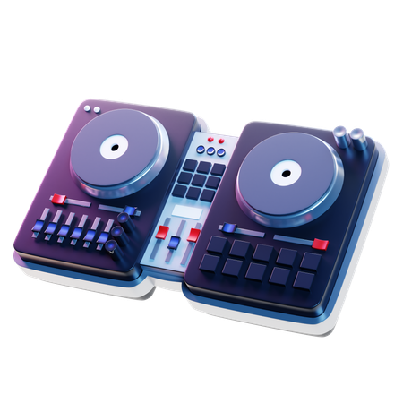 DJターンテーブル  3D Icon