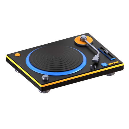DJターンテーブル  3D Icon