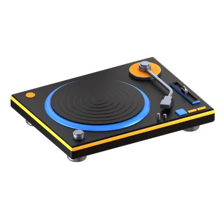 DJターンテーブル  3D Icon