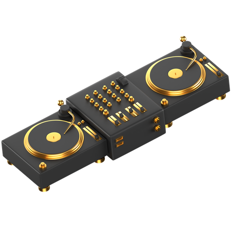 DJ Vinyl Player  3D Icon