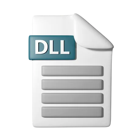 3 D Icon Illustration Of Dll File Icon 3D Icon