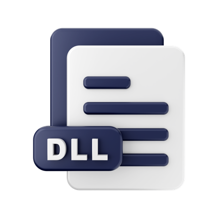 DLL File  3D Illustration
