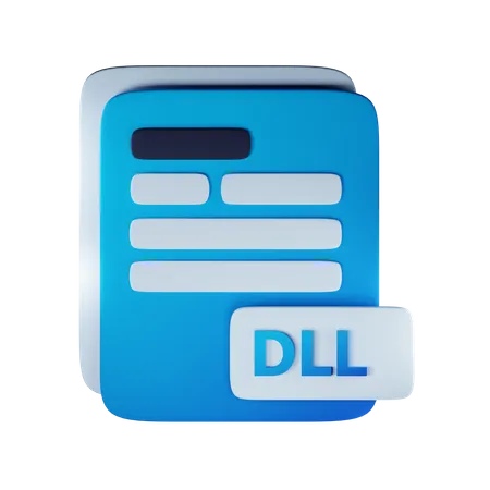 Dll file extension 3D Icon