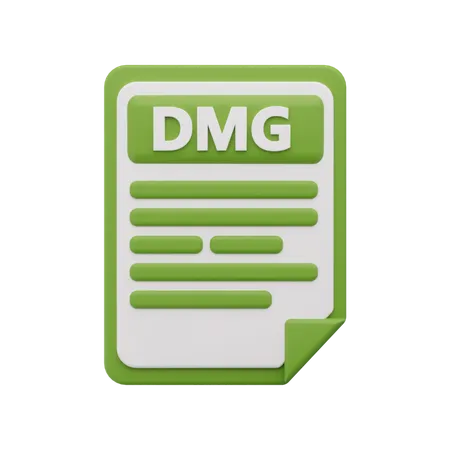 Dmg-Datei  3D Icon