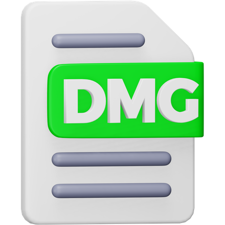 Dmg-Datei  3D Icon