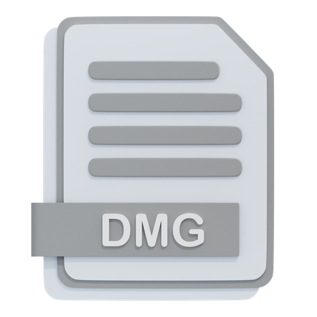 DMG 파일  3D Icon