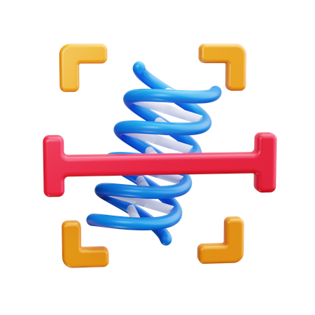 DNAスキャン  3D Icon