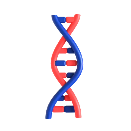 DNA Double Helix 3 D Icon Suitable For Medical Design 3D Icon