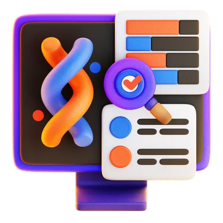 DNA-Analyse  3D Icon