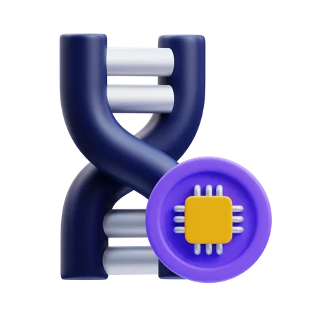Dna Chip  3D Icon