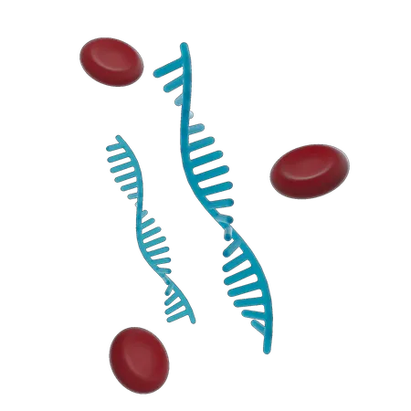 DNA genético  3D Illustration