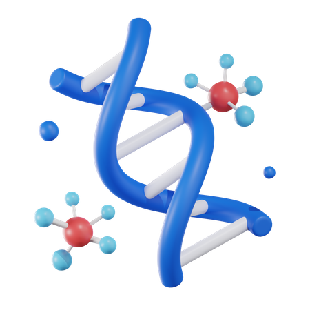 Dna Molecule 3D Icon