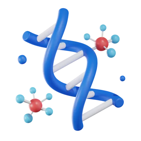 Dna Molecule 3D Icon