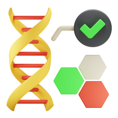 Dna Test  3D Icon