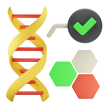 Dna Test  3D Icon