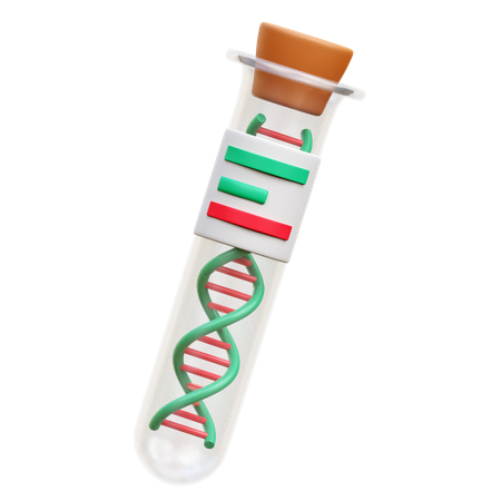 DNA Test  3D Icon