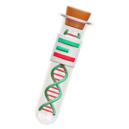 DNA Test  3D Icon
