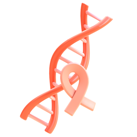 Dna With Ribbon  3D Icon