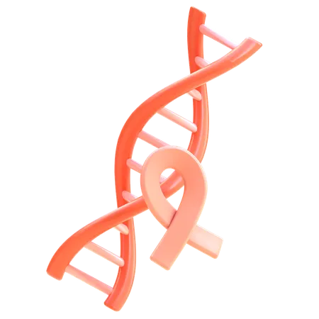 Dna With Ribbon  3D Icon