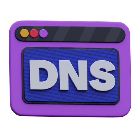 Dns 웹  3D Icon