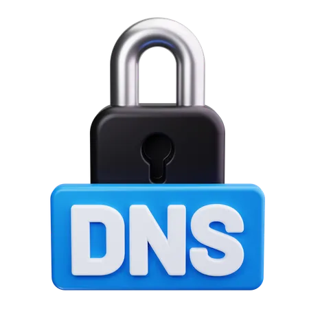 Sécurité DNS  3D Icon